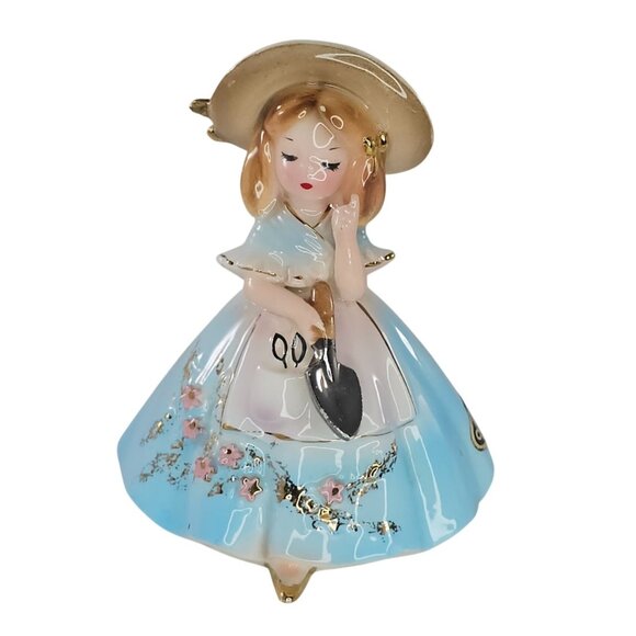 Josef Originals Mary Quite Contrary Nursery Rhyme Garden Girl Figurine REPAIR - Picture 1 of 12